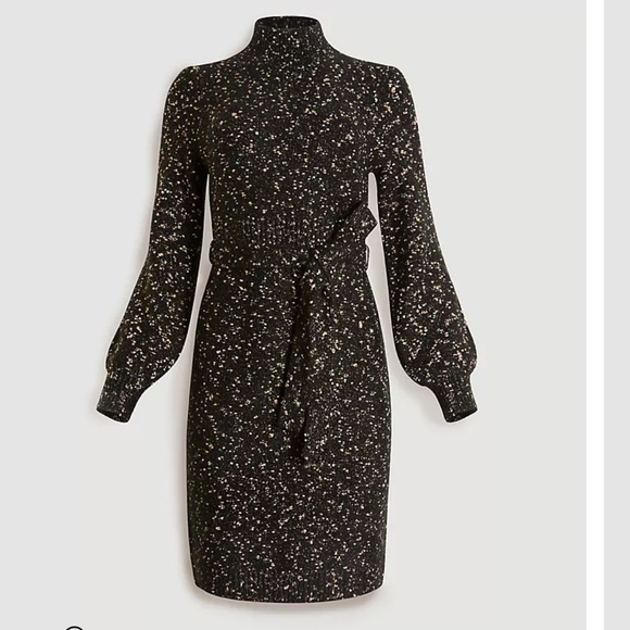 Ann Taylor Dresses & Skirts - Ann Taylor M Petite Shimmer Mock Neck
Sweater Dress